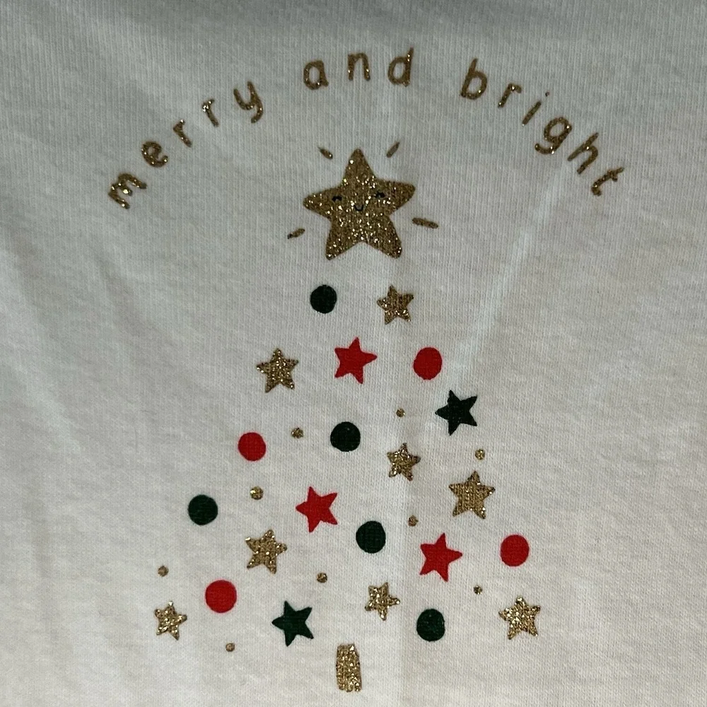 Carter's Bodysuit Baby NB White NEW Christmas Tree Merry and Bright 1N992310